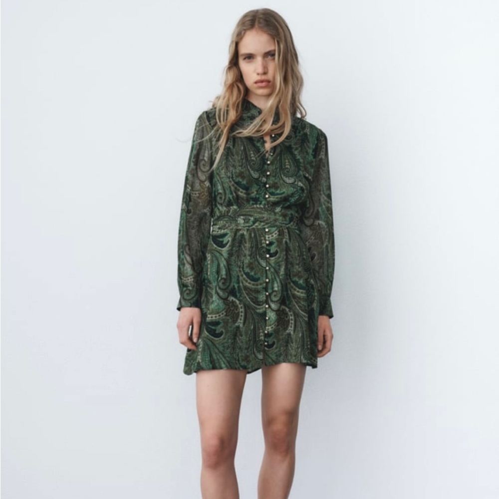 Zara Dress - paisley print - size M